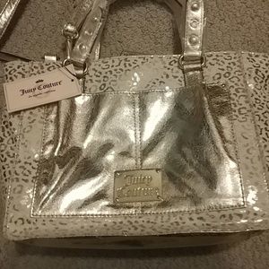 NWT Juicy Couture Gold Metallic Leopard Bag